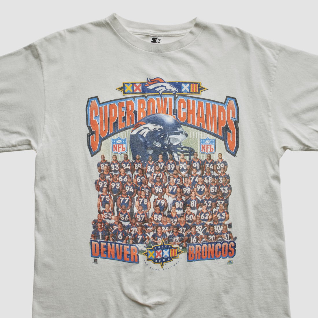 Fanatics Denver Broncos Starter 1998 T-shirt White Vintage