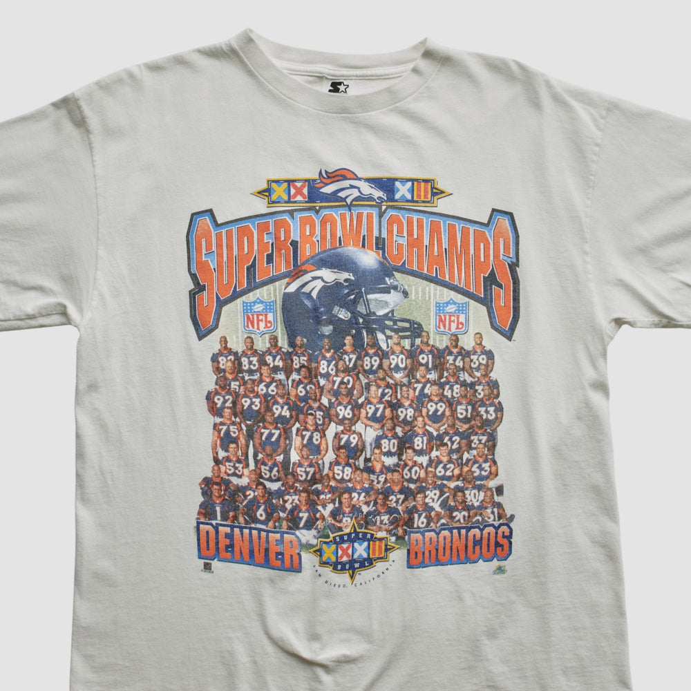 Fanatics Denver Broncos Starter 1998 T-shirt White Vintage