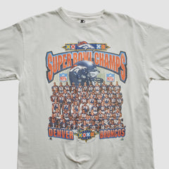 Fanatics Denver Broncos Starter 1998 T-shirt White Vintage
