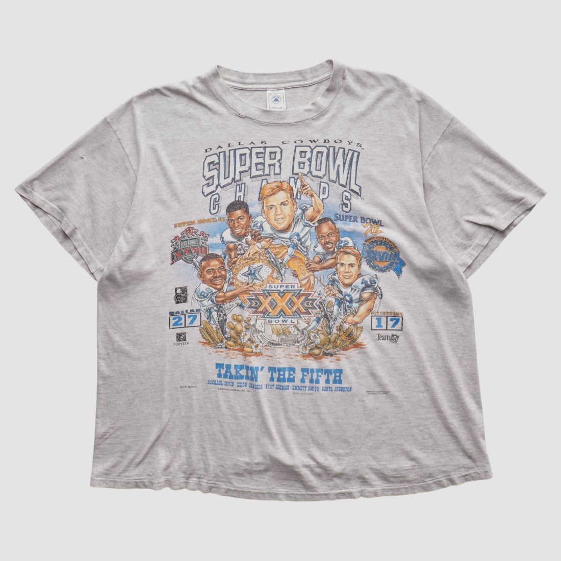 Fanatics Dallas Cowboys Delta 1996 T-shirt Heather Gray Vintage