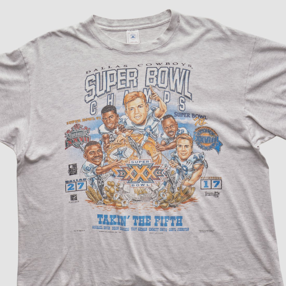 Fanatics Dallas Cowboys Delta 1996 T-shirt Heather Gray Vintage