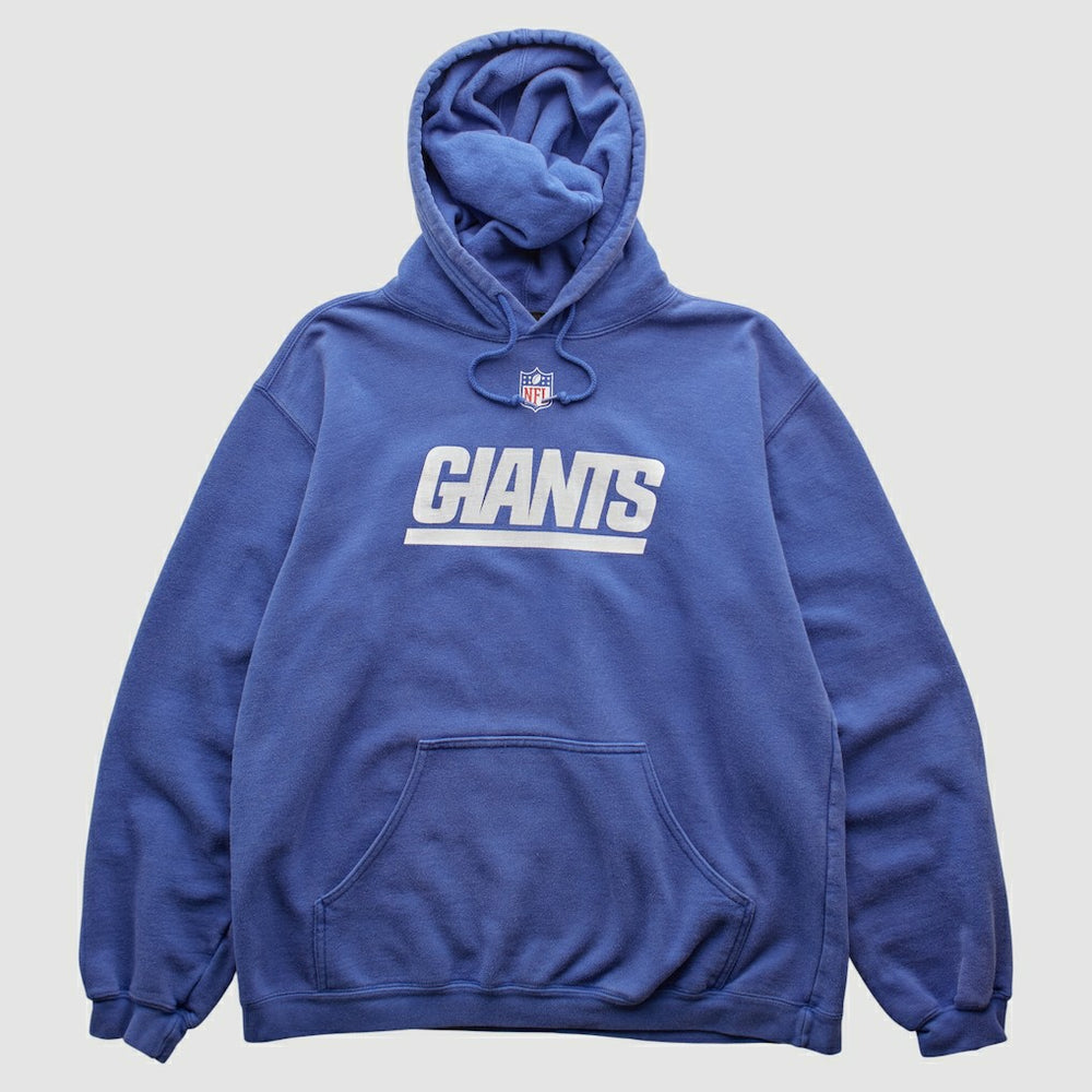 Fanatics New York Giants Reebok 2000s Hooded Pullover Sweatshirt Blue Vintage