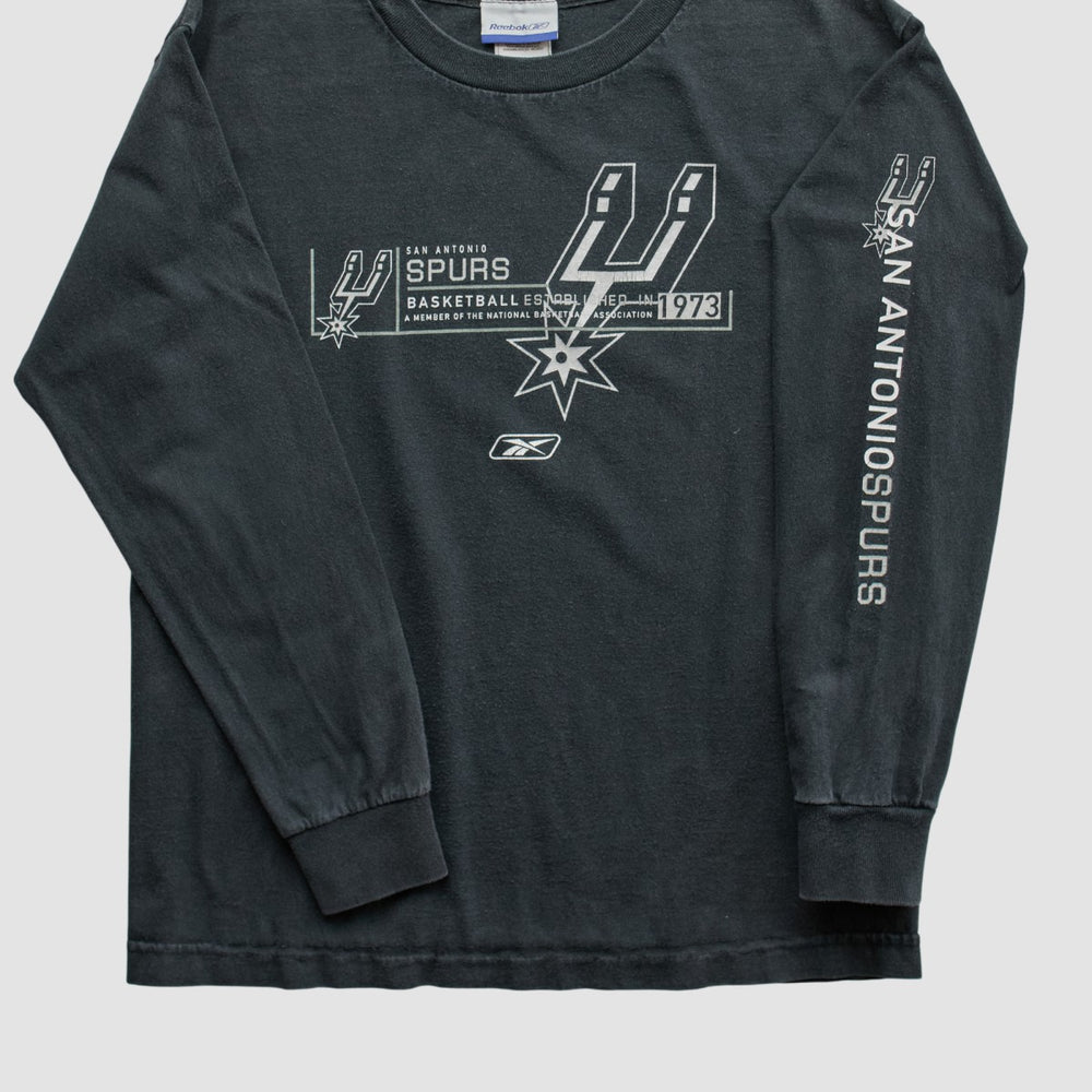 San Antonio Spurs Reebok 2000s Long Sleeve T-shirt Black Vintage | Vintage discount