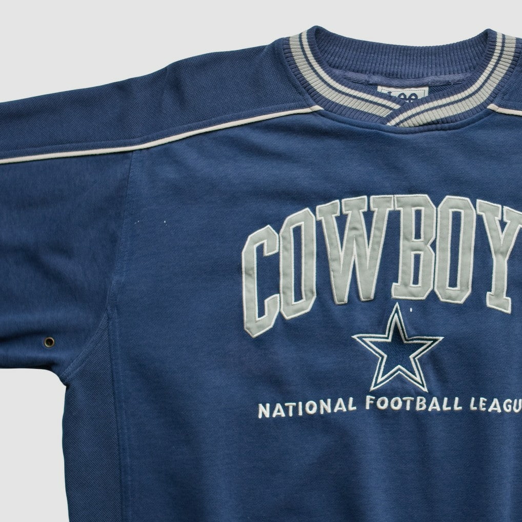 Fanatics Dallas Cowboys Lee Apparel 90s Pullover Sweatshirt Navy Vintage