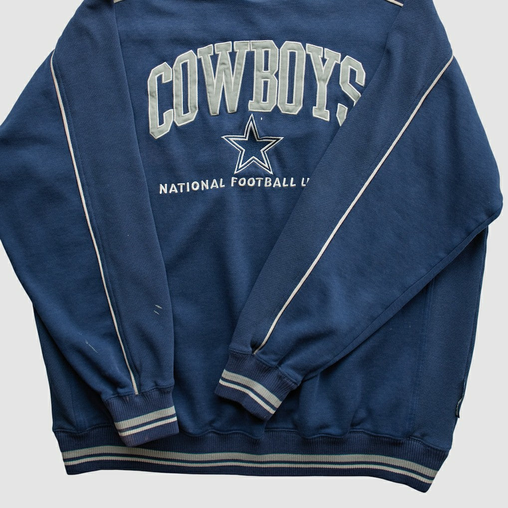 Fanatics Dallas Cowboys Lee Apparel 90s Pullover Sweatshirt Navy Vintage