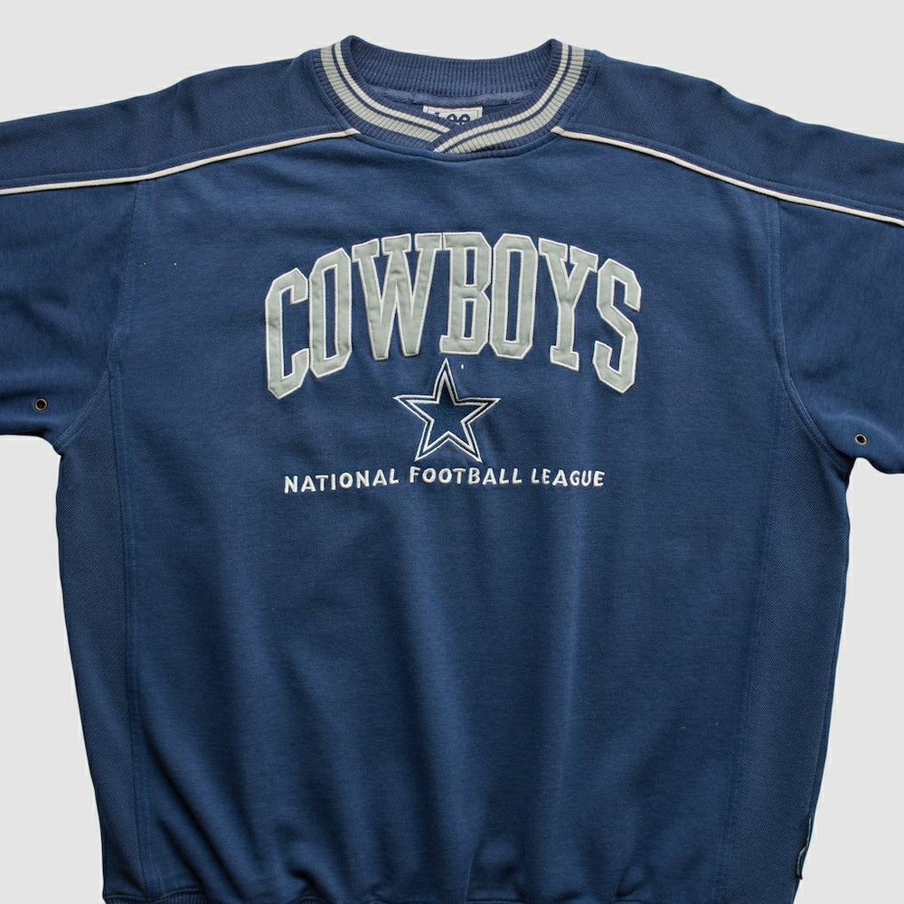Fanatics Dallas Cowboys Lee Apparel 90s Pullover Sweatshirt Navy Vintage