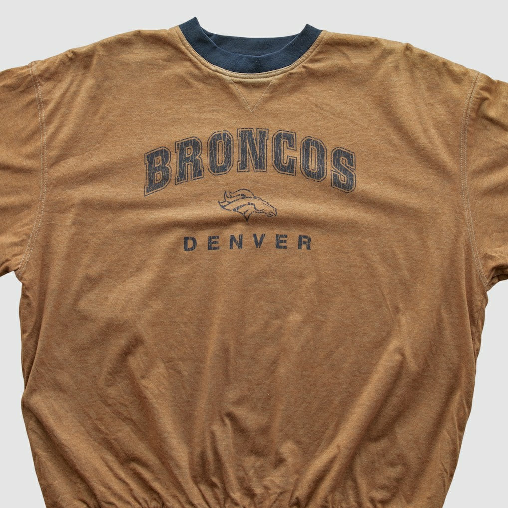 Fanatics Denver Broncos 2000s Pullover Sweatshirt Tan Vintage
