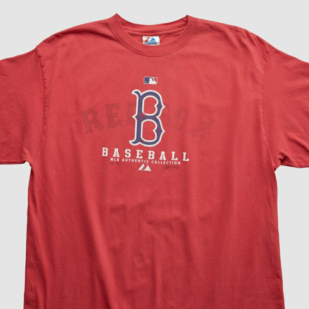 Boston Red Sox Majestic 2000s T-shirt - Red - XVintage - Fanatics on Sale