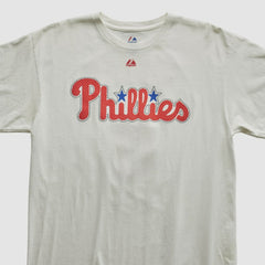 Philadelphia Phillies Majestic 2010s T-shirt - White - Vintage - Fanatics Sale