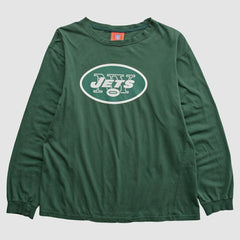 Fanatics New York Jets NFL 2000s Long Sleeve T-shirt Green Vintage