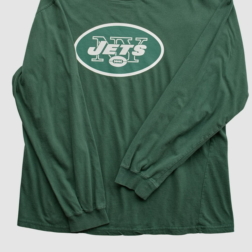 Fanatics New York Jets NFL 2000s Long Sleeve T-shirt Green Vintage