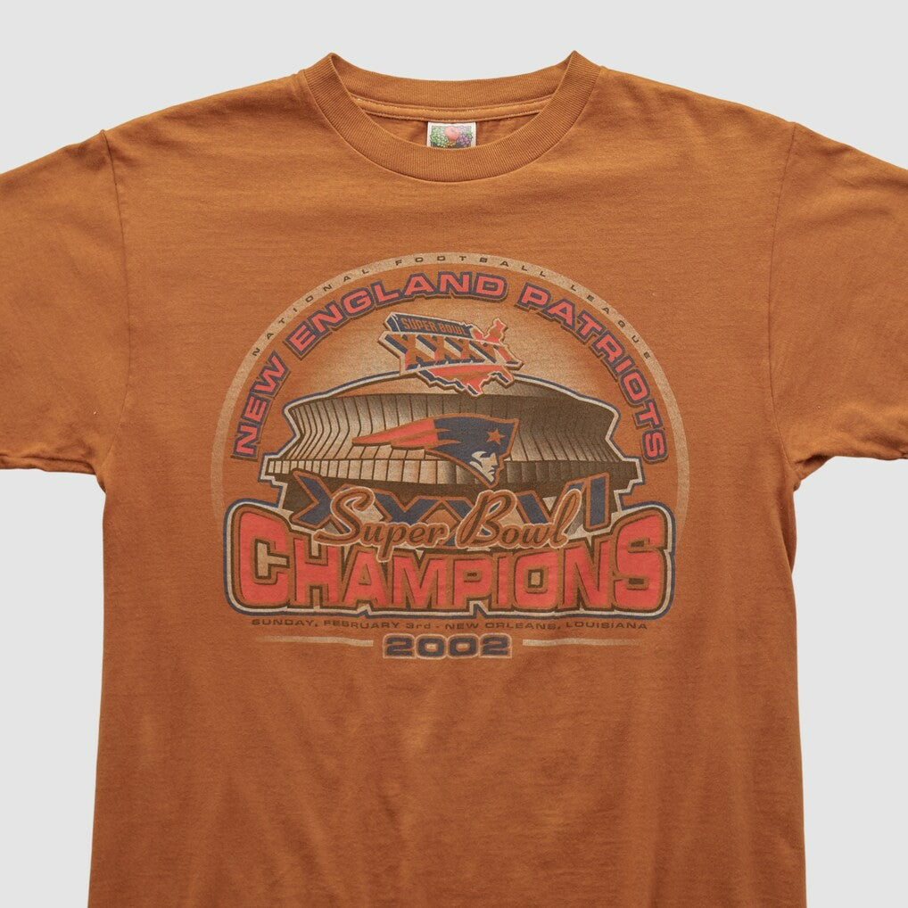 Fanatics New England Patriots 2002 T-shirt Orange Vintage