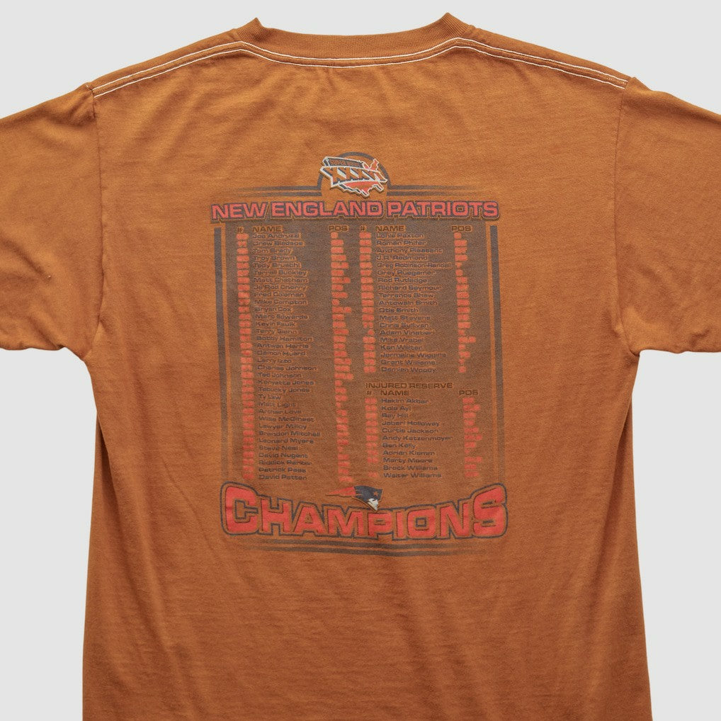 Fanatics New England Patriots 2002 T-shirt Orange Vintage