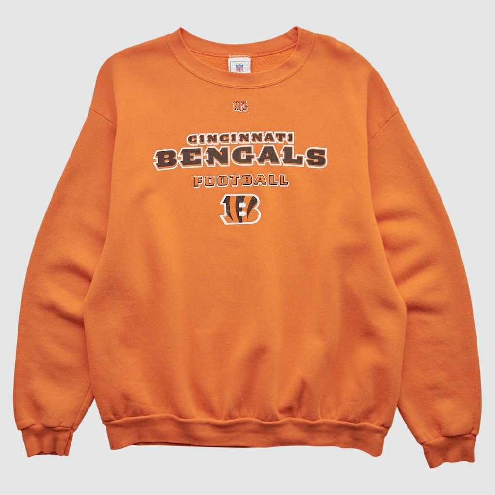Fanatics Cincinnati Bengals NFL 2000s Pullover Sweatshirt Orange Vintage