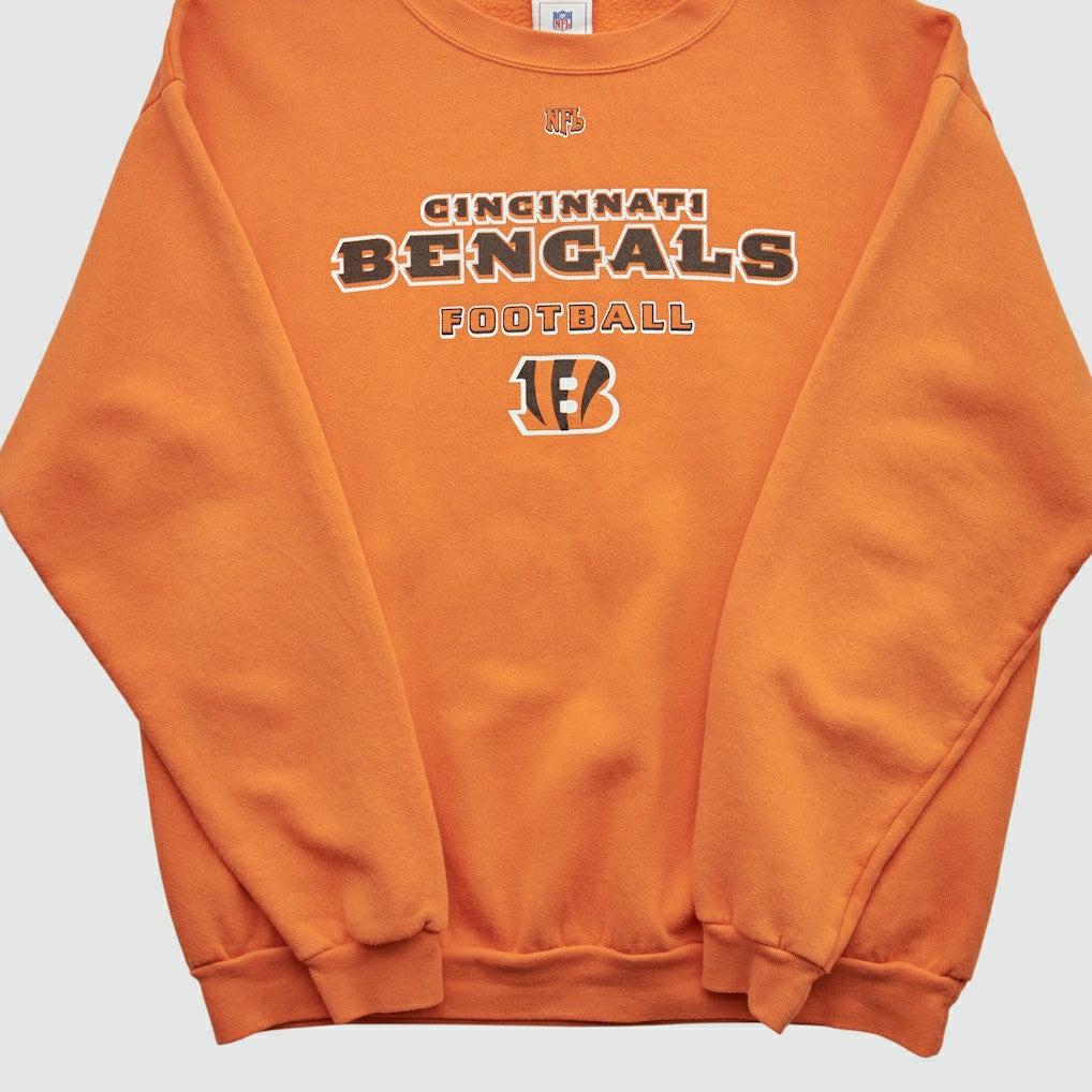 Fanatics Cincinnati Bengals NFL 2000s Pullover Sweatshirt Orange Vintage