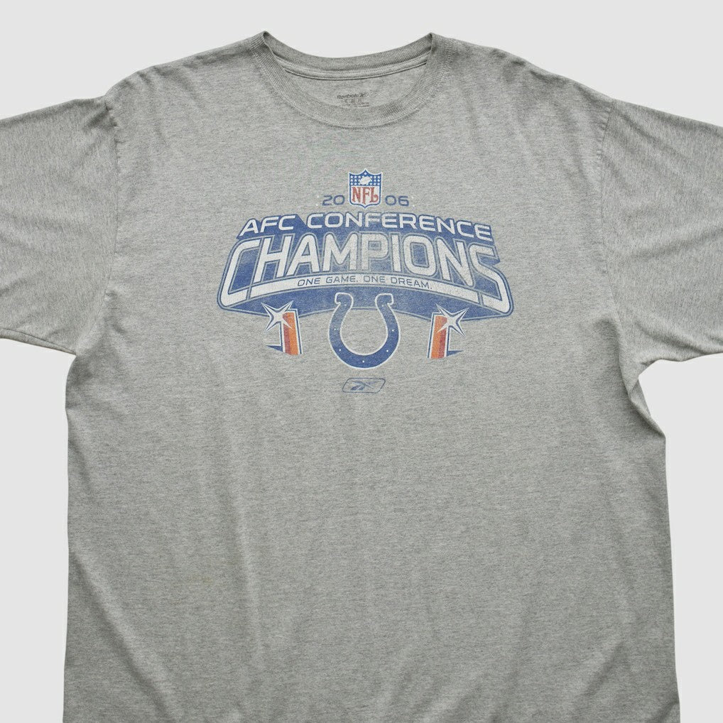 Fanatics Indianapolis Colts Reebok 2006 T-shirt Heather Gray Vintage