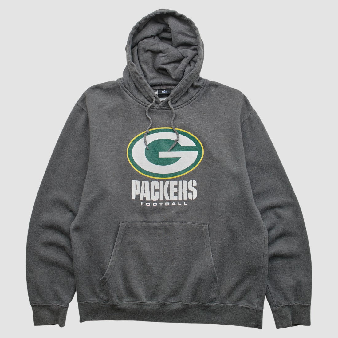 Fanatics Green Bay Packers NFL 2010s Hooded Pullover Sweatshirt Charcoal Vintage