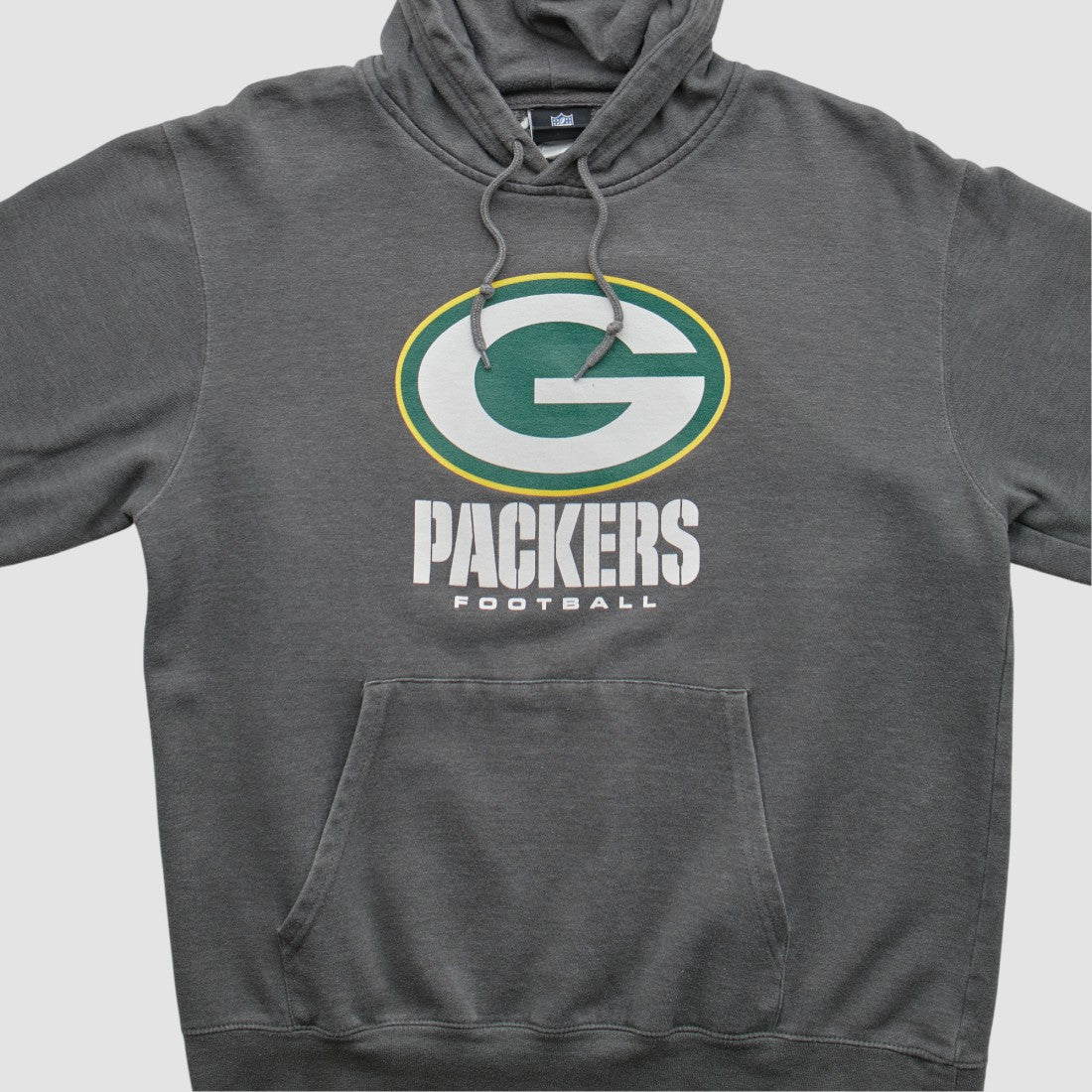 Fanatics Green Bay Packers NFL 2010s Hooded Pullover Sweatshirt Charcoal Vintage