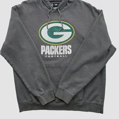 Fanatics Green Bay Packers NFL 2010s Hooded Pullover Sweatshirt Charcoal Vintage