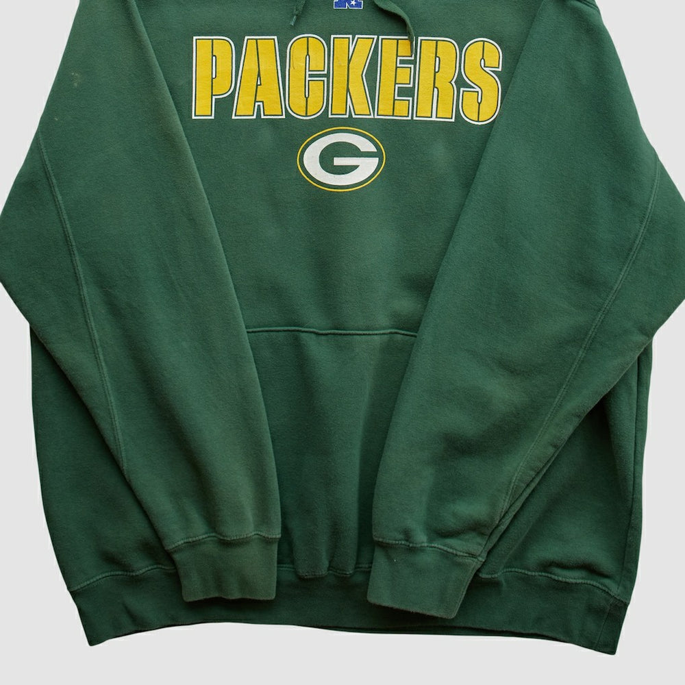Fanatics Green Bay Packers NFL 2010s Hooded Pullover Sweatshirt Green Vintage