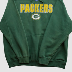 Fanatics Green Bay Packers NFL 2010s Hooded Pullover Sweatshirt Green Vintage