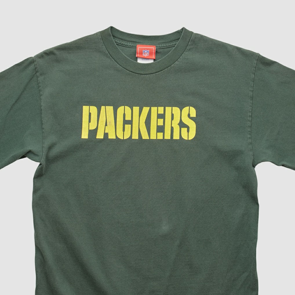 Fanatics Green Bay Packers NFL 2000s Long Sleeve T-shirt Green Vintage