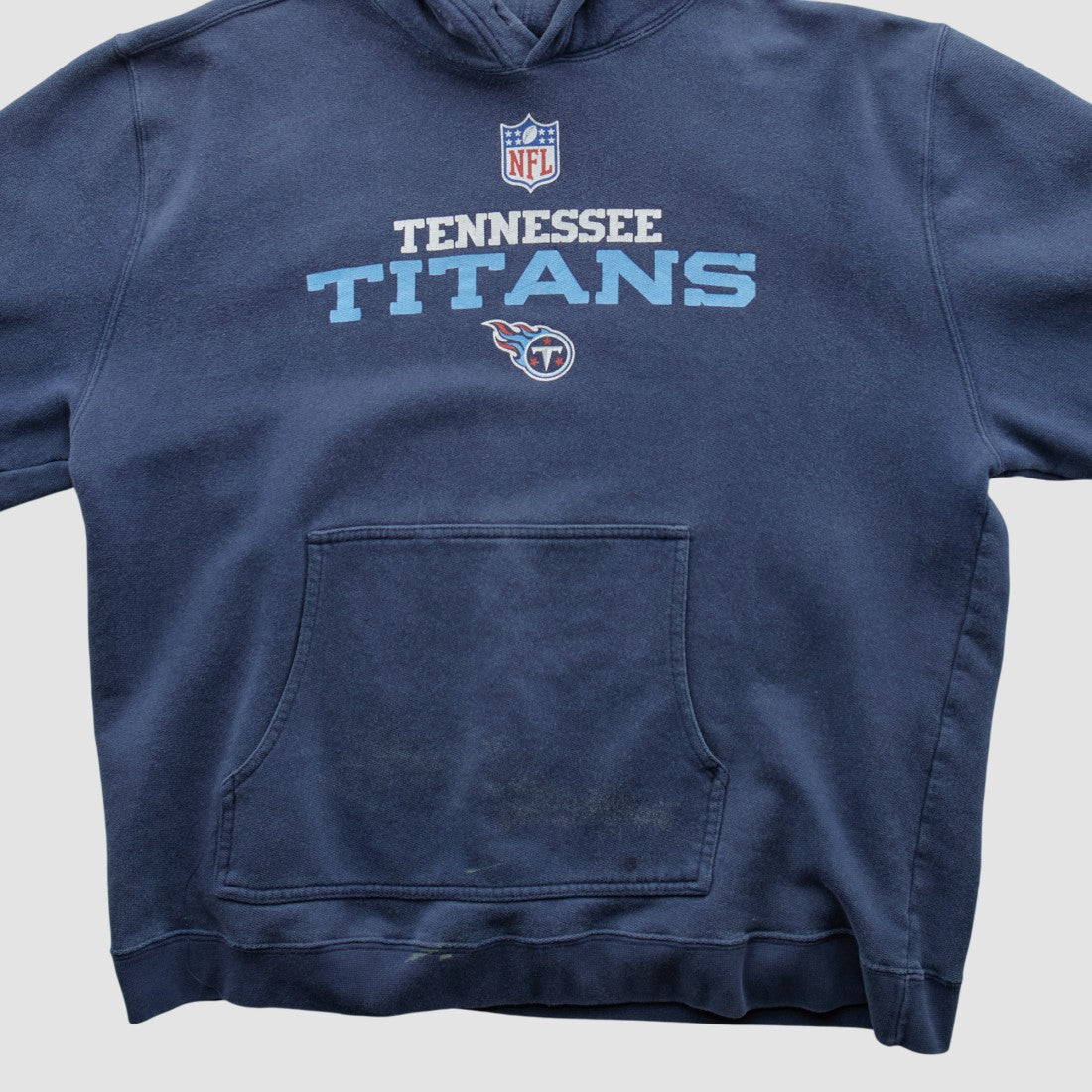 Fanatics Tennessee Titans Reebok 2000s Hooded Pullover Sweatshirt Navy Vintage