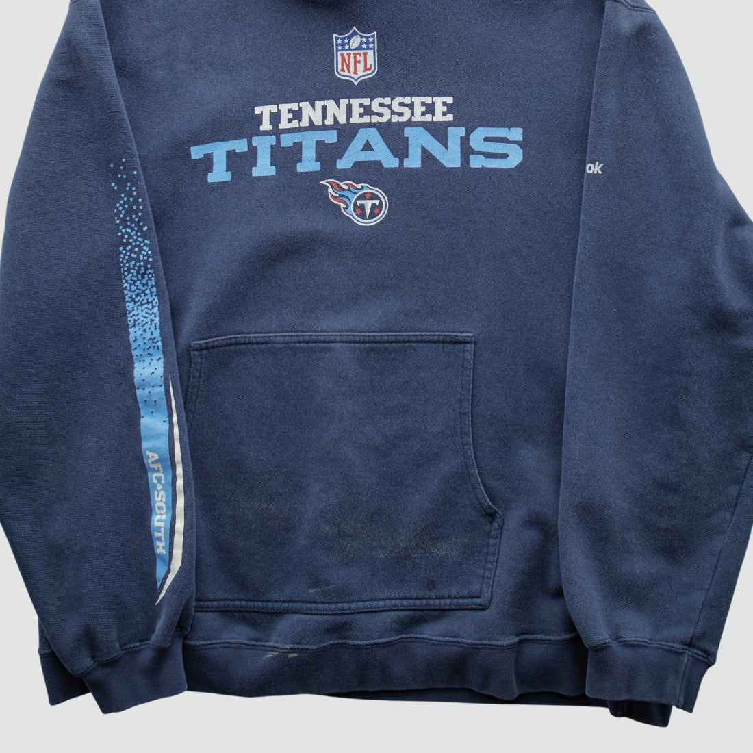Fanatics Tennessee Titans Reebok 2000s Hooded Pullover Sweatshirt Navy Vintage