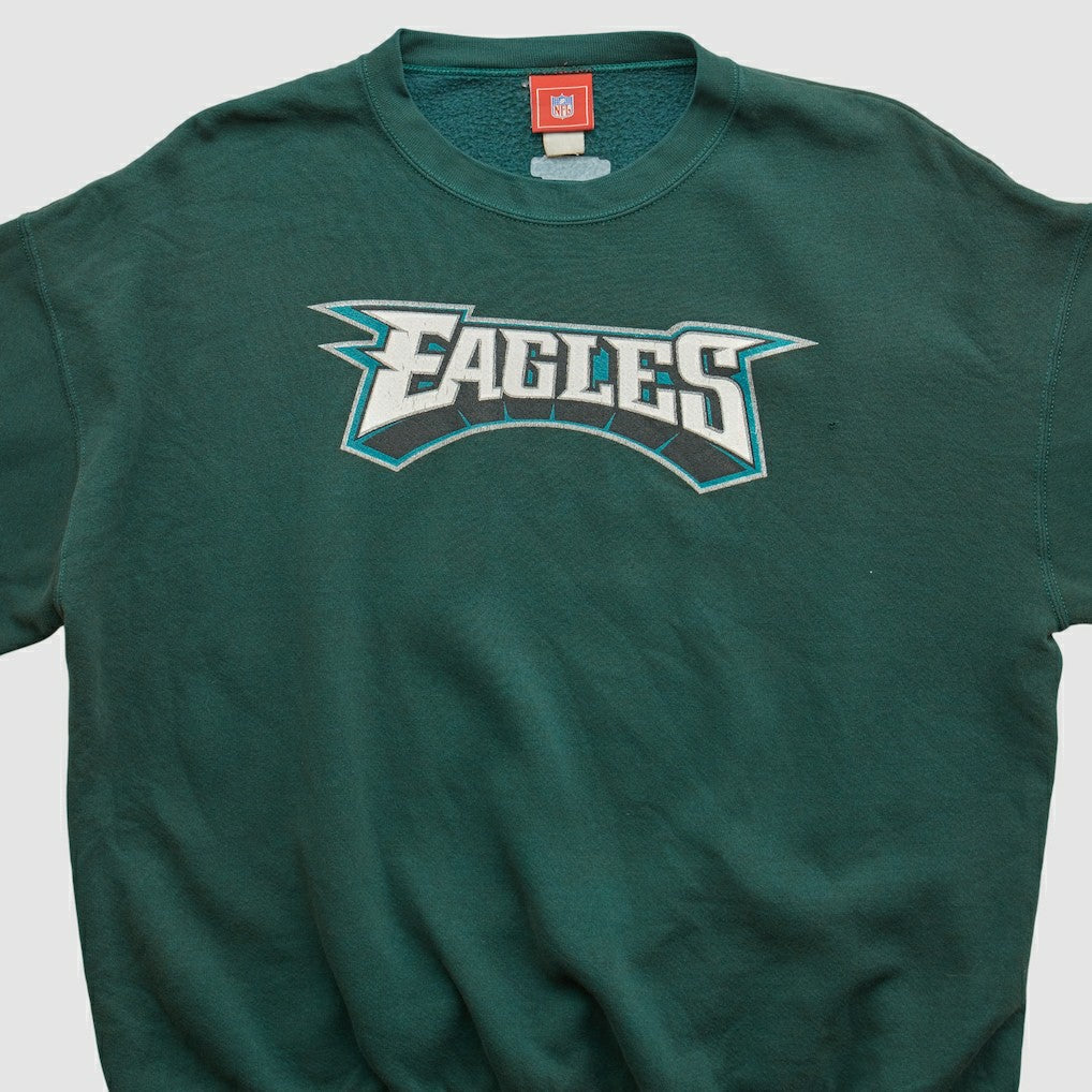 Fanatics Philadelphia Eagles NFL 2000s Pullover Sweatshirt Green Vintage
