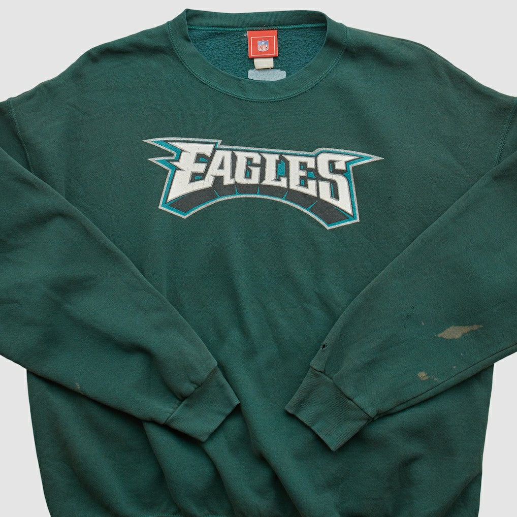 Fanatics Philadelphia Eagles NFL 2000s Pullover Sweatshirt Green Vintage