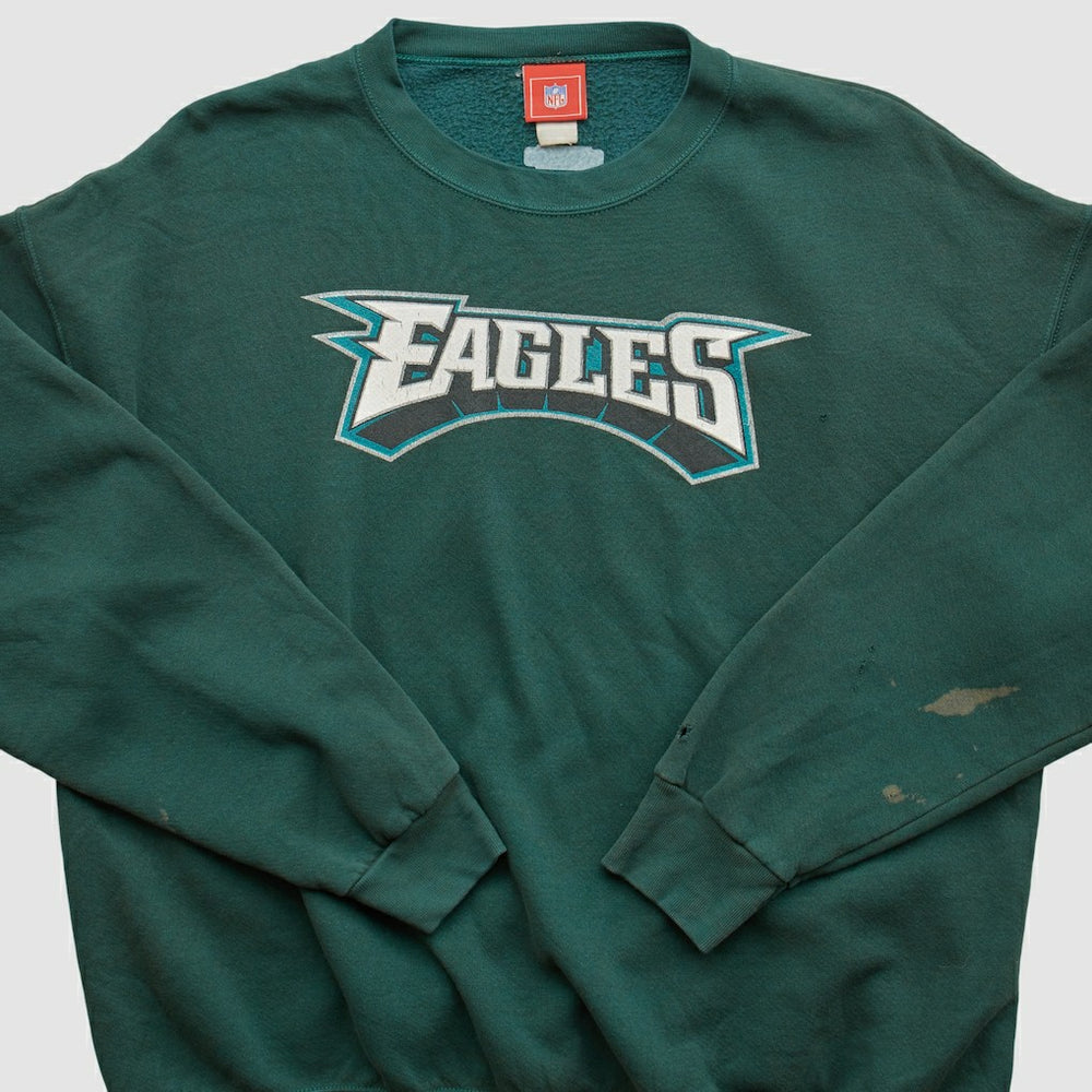 Fanatics Philadelphia Eagles NFL 2000s Pullover Sweatshirt Green Vintage