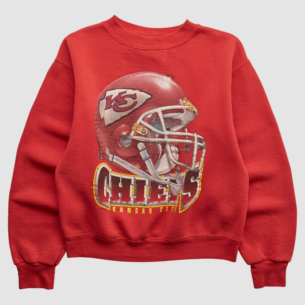 Fanatics Kansas City Chiefs Lee Apparel 90s Pullover Sweatshirt Red Vintage