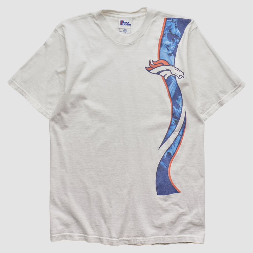 Fanatics Denver Broncos Pro Player 90s T-shirt White Vintage