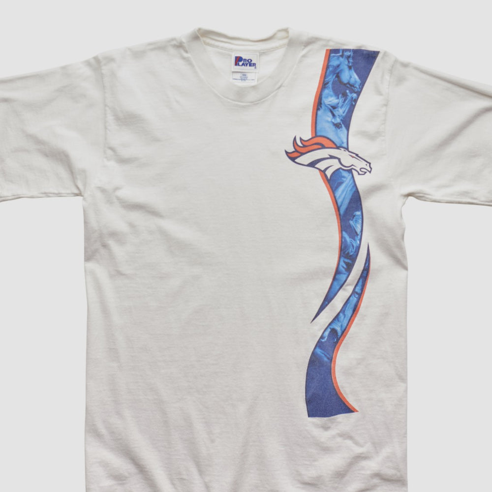 Fanatics Denver Broncos Pro Player 90s T-shirt White Vintage