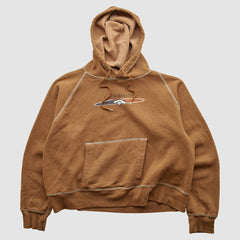 Fanatics Denver Broncos NFL 2000s Hooded Pullover Sweatshirt Tan Vintage