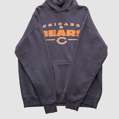 Fanatics Chicago Bears NFL 2000s Hooded Pullover Sweatshirt Charcoal Vintage