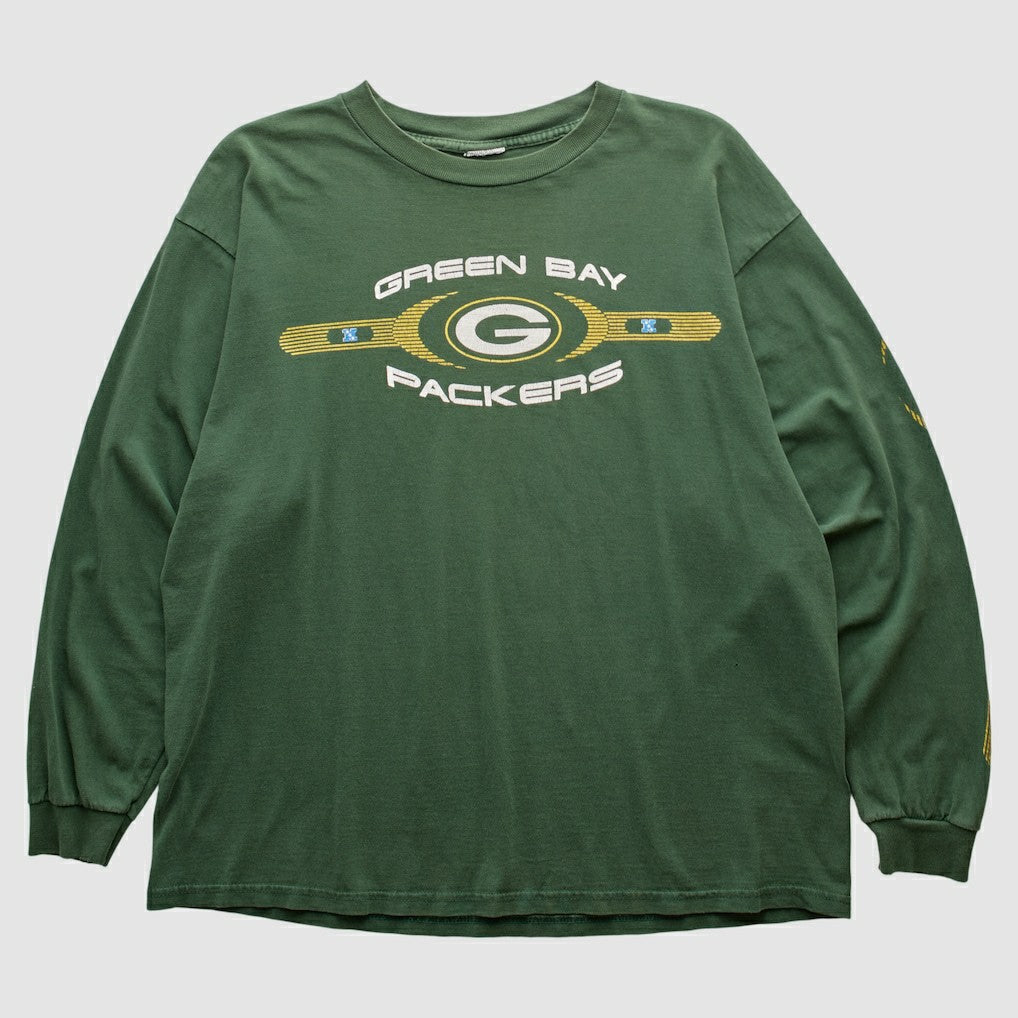Fanatics Green Bay Packers 2000s Long Sleeve T-shirt Green Vintage