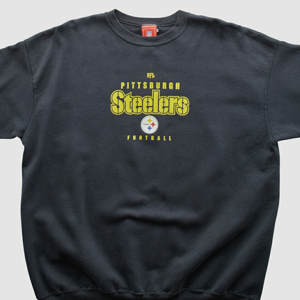 Fanatics Pittsburgh Steelers NFL 2000s Pullover Sweatshirt Black Vintage