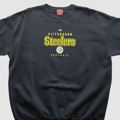 Fanatics Pittsburgh Steelers NFL 2000s Pullover Sweatshirt Black Vintage