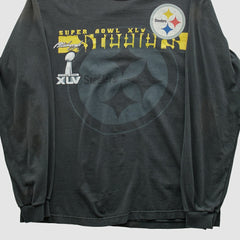 Fanatics Pittsburgh Steelers NFL 2011 Long Sleeve T-shirt Charcoal Vintage