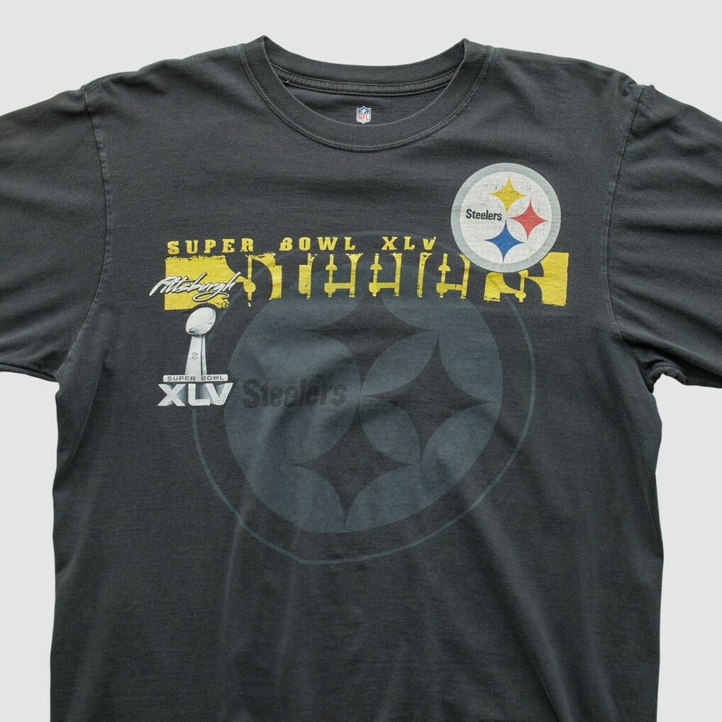 Fanatics Pittsburgh Steelers NFL 2011 Long Sleeve T-shirt Charcoal Vintage