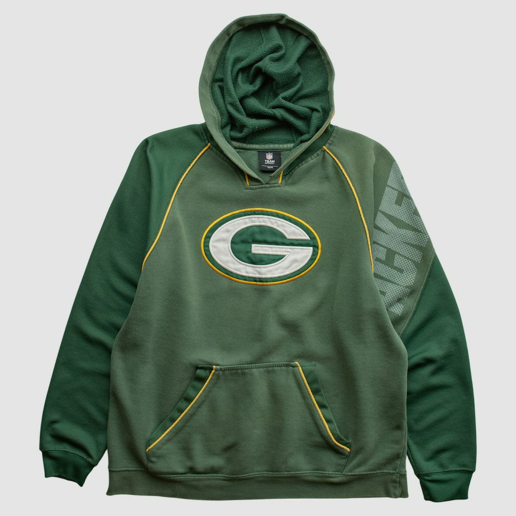 Fanatics Green Bay Packers NFL 2010s Hooded Pullover Sweatshirt Green Vintage
