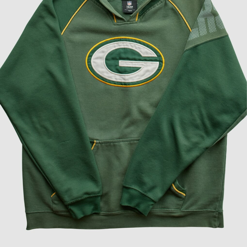 Fanatics Green Bay Packers NFL 2010s Hooded Pullover Sweatshirt Green Vintage