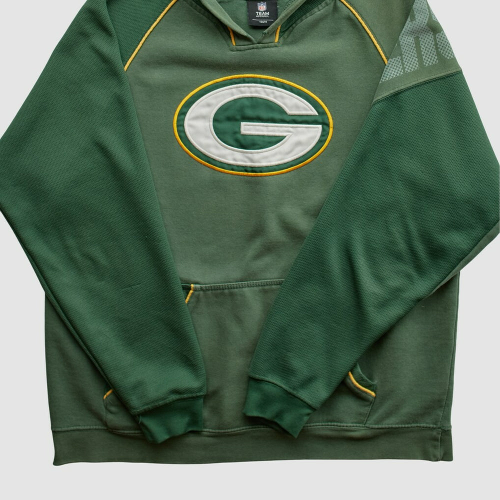 Fanatics Green Bay Packers NFL 2010s Hooded Pullover Sweatshirt Green Vintage