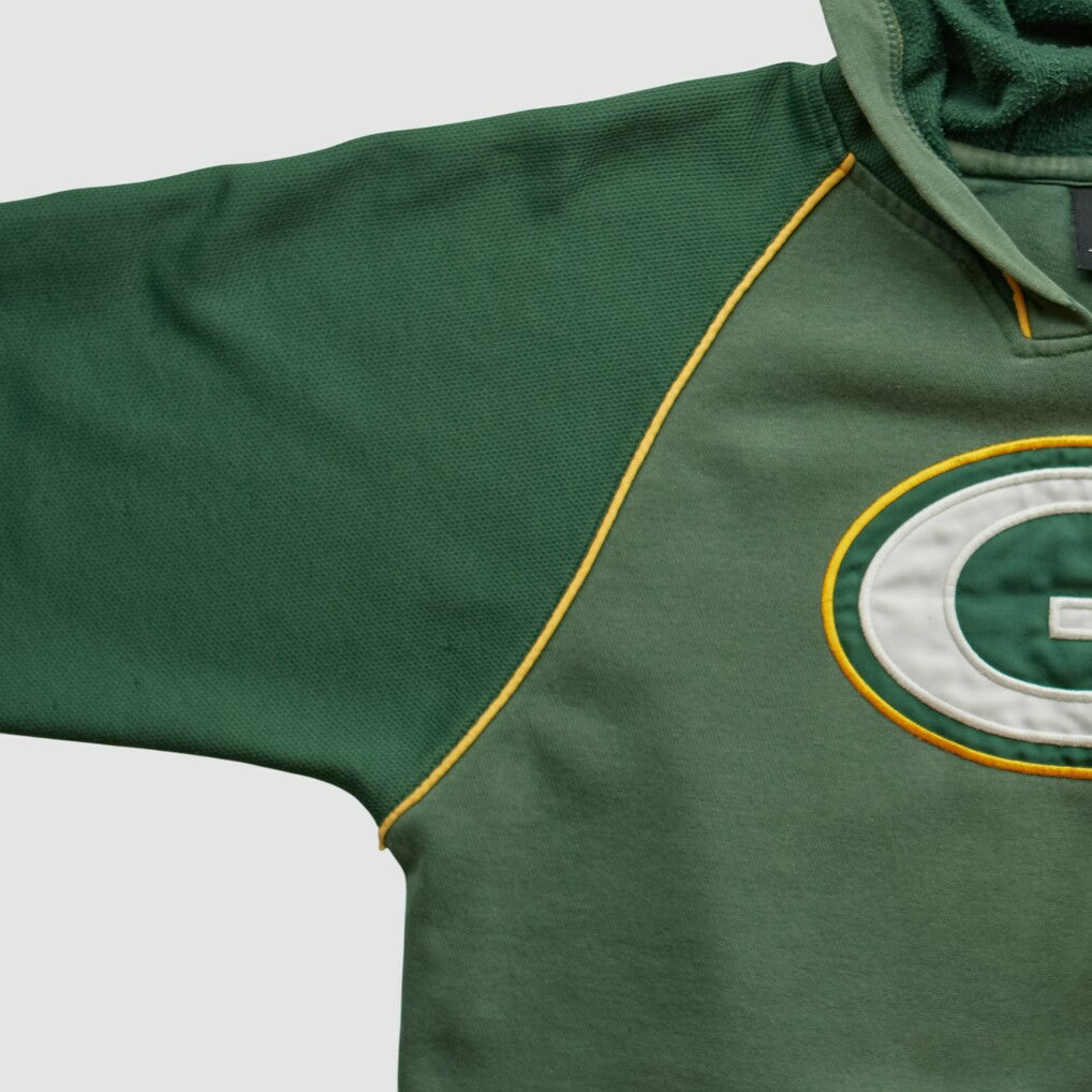 Fanatics Green Bay Packers NFL 2010s Hooded Pullover Sweatshirt Green Vintage