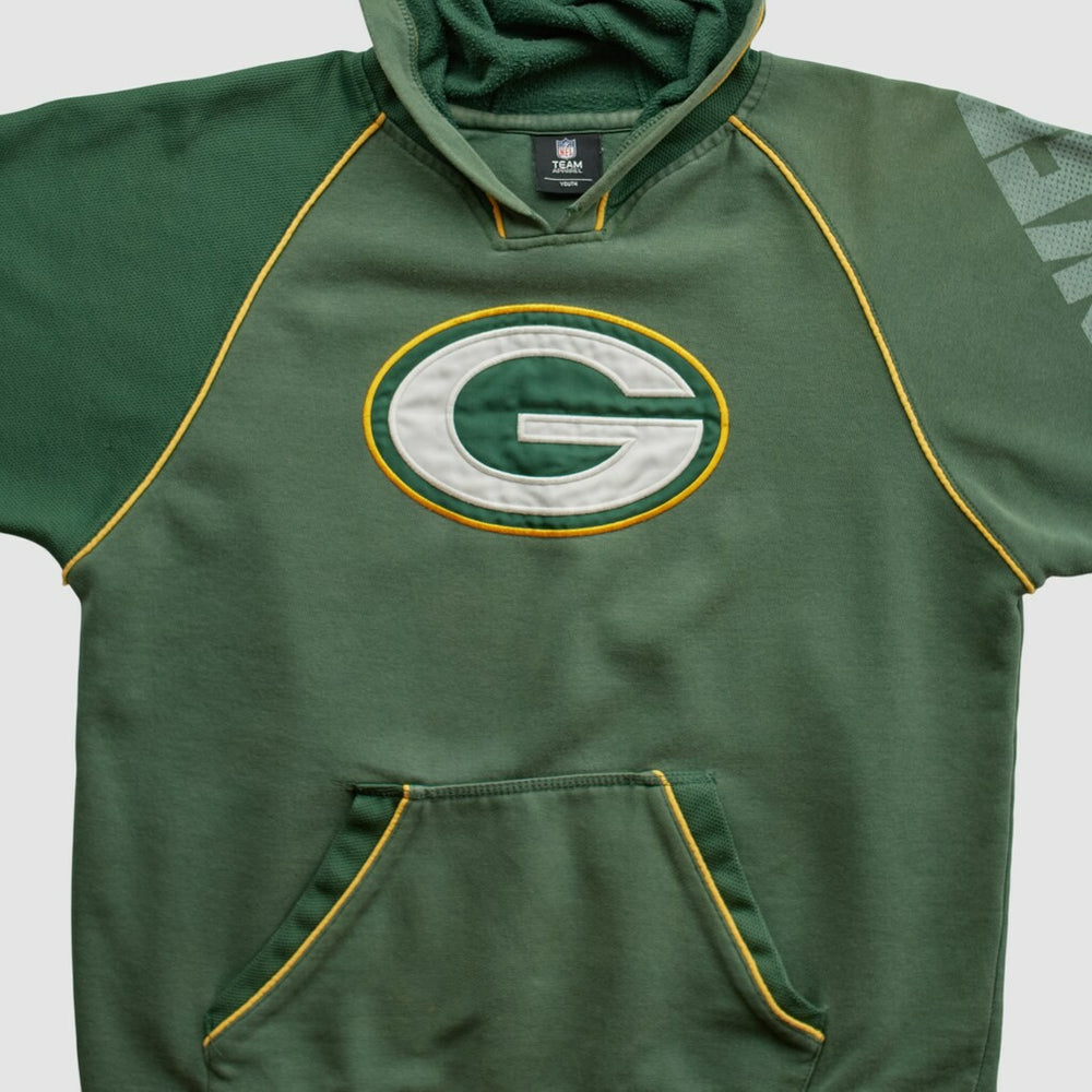 Fanatics Green Bay Packers NFL 2010s Hooded Pullover Sweatshirt Green Vintage