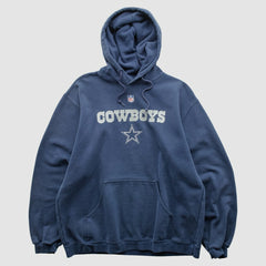 Fanatics Dallas Cowboys Reebok 2000s Hooded Pullover Sweatshirt Navy Vintage
