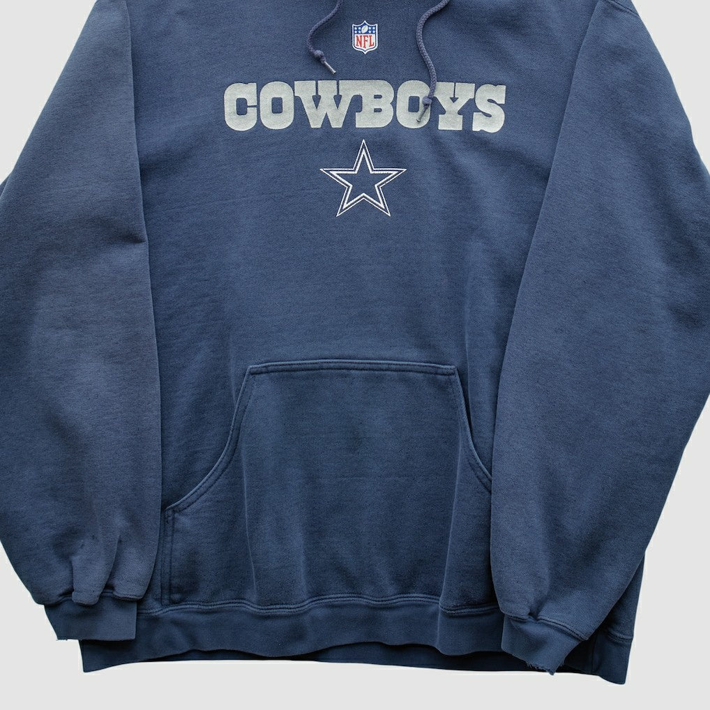 Fanatics Dallas Cowboys Reebok 2000s Hooded Pullover Sweatshirt Navy Vintage