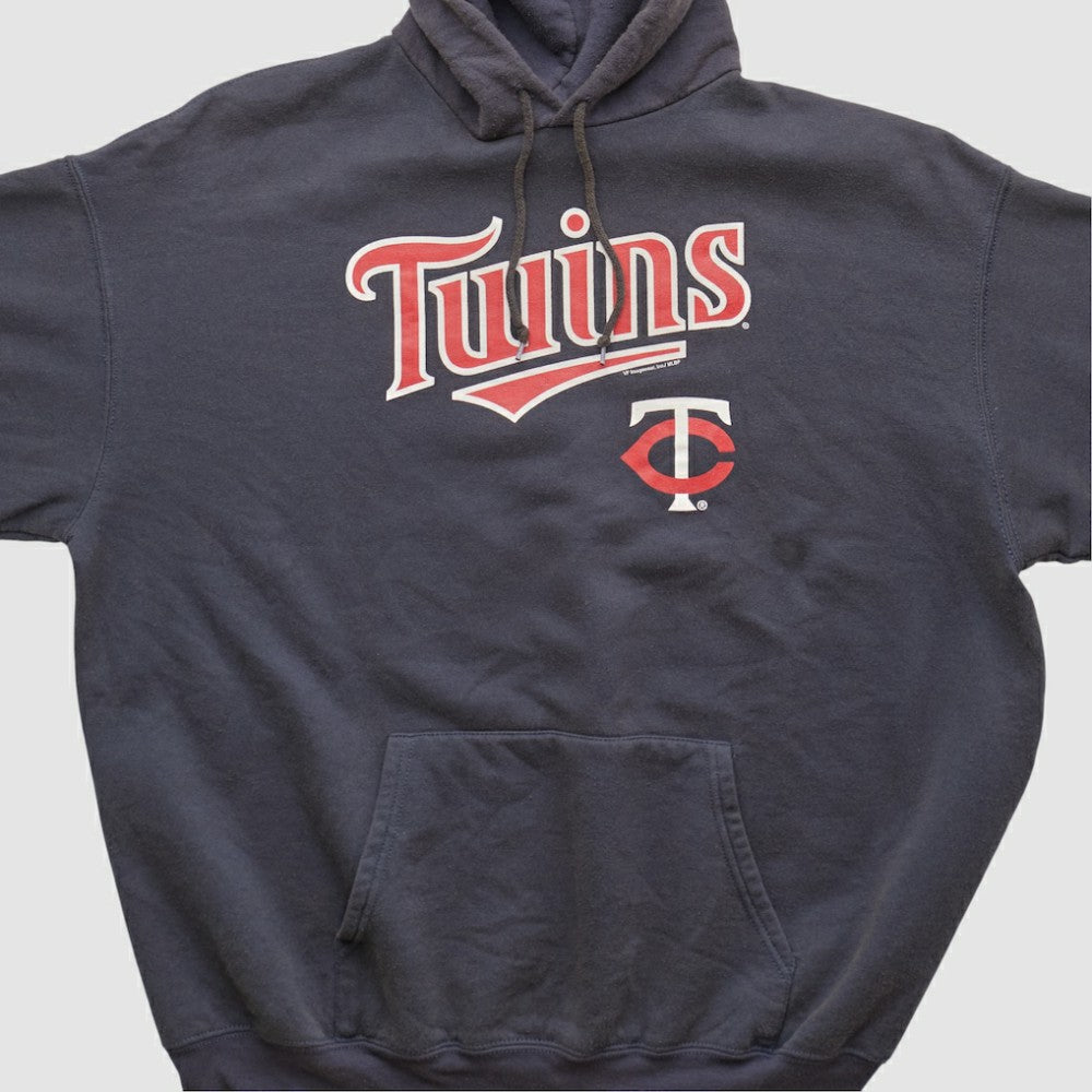 Minnesota Twins MLB 2000s Hooded Pullover Sweatshirt - Navy - XVintage - Fanatics Lifestyle