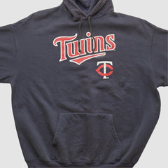 Minnesota Twins MLB 2000s Hooded Pullover Sweatshirt - Navy - XVintage - Fanatics Lifestyle